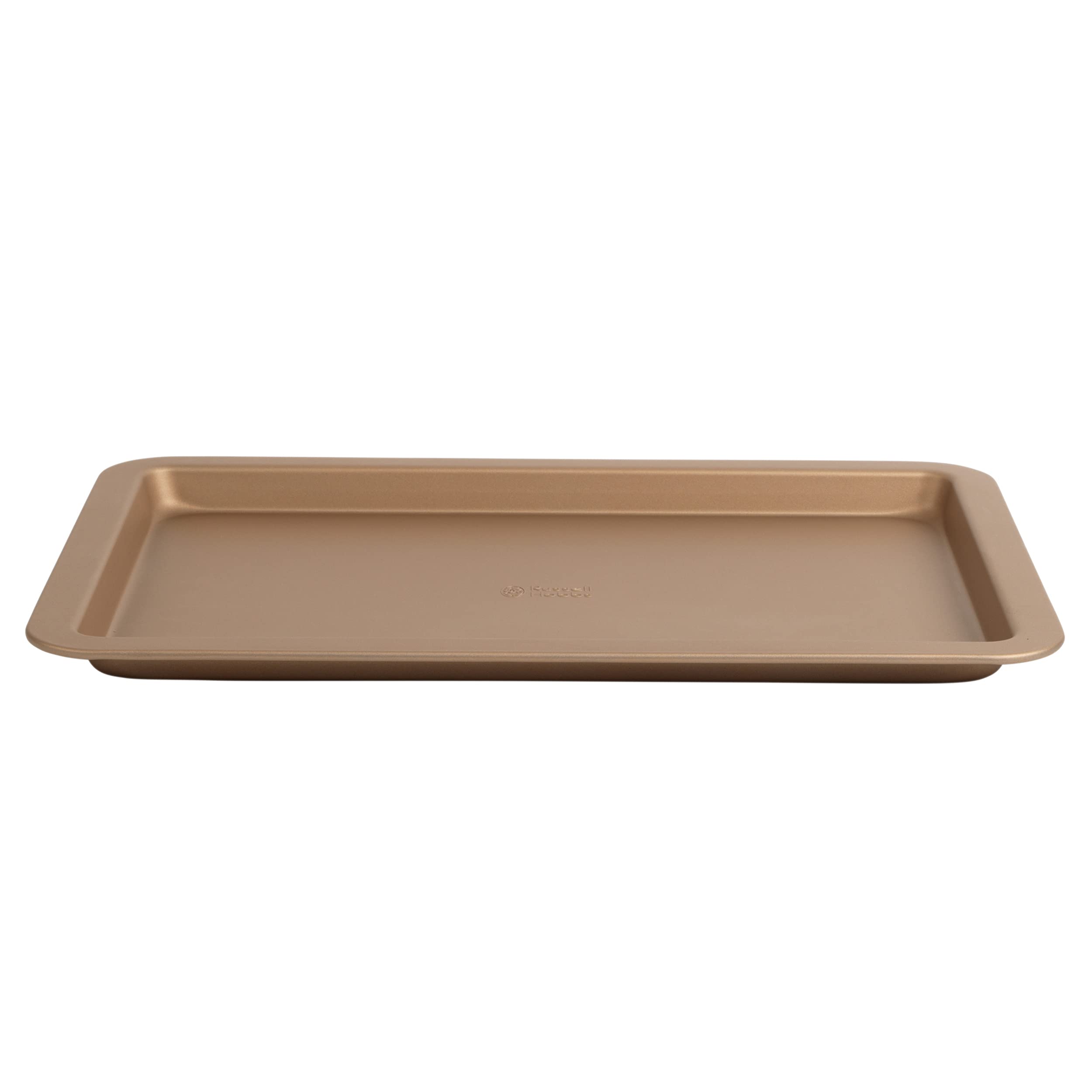 Russell Hobbs RH01690GEU7 Opulence Baking Tray Oven Sheet Non-Stick Surface, 37 cm, Easy Clean, Strong and Durable, Ideal for Roasted Vegetables and Potatoes & Sweet Baked Treats, Carbon Steel, Gold