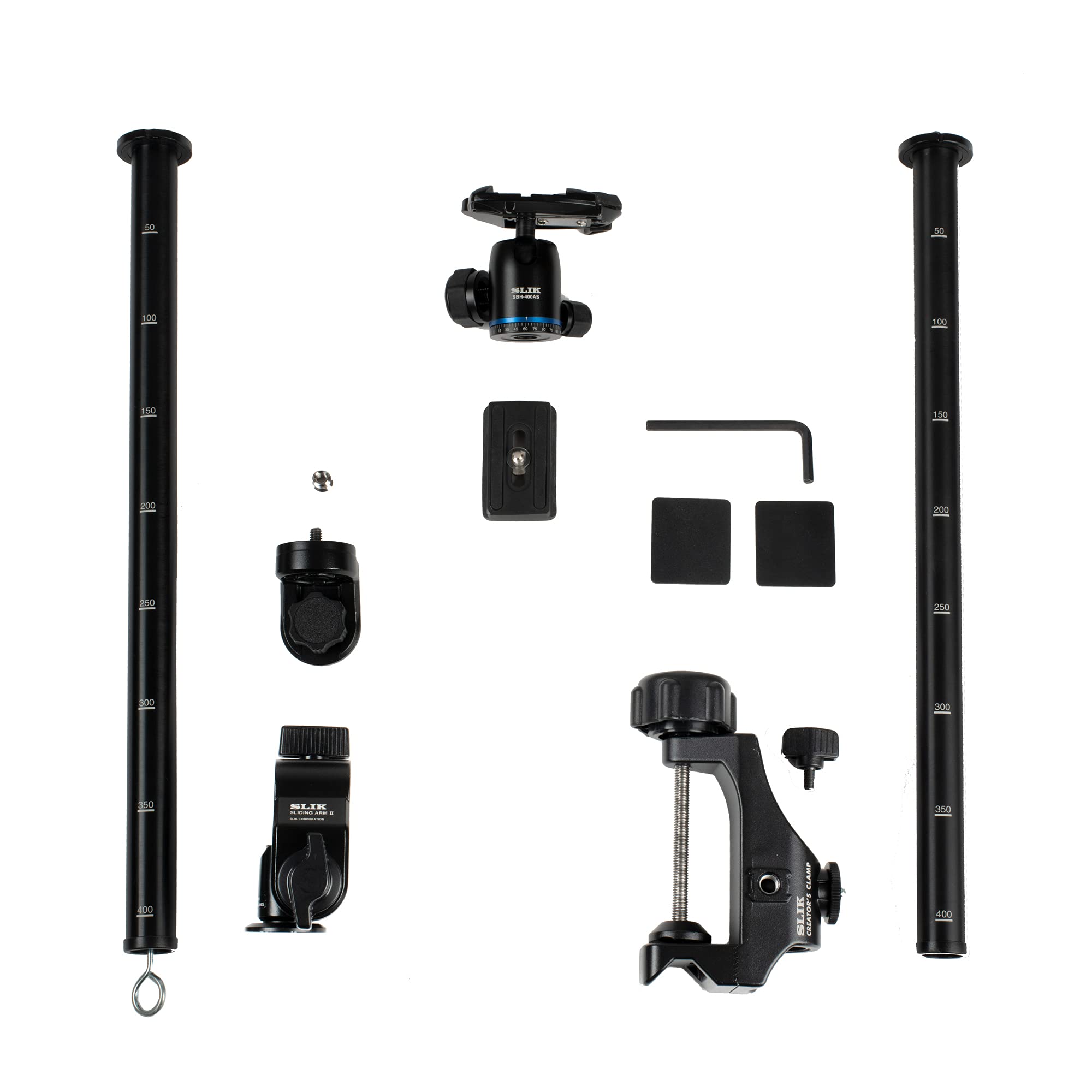 SLIK Creator's Series: Complete Studio Kit w/Clamp, Sliding Arm II, and SBH400 Ball Head, Black (618-762)