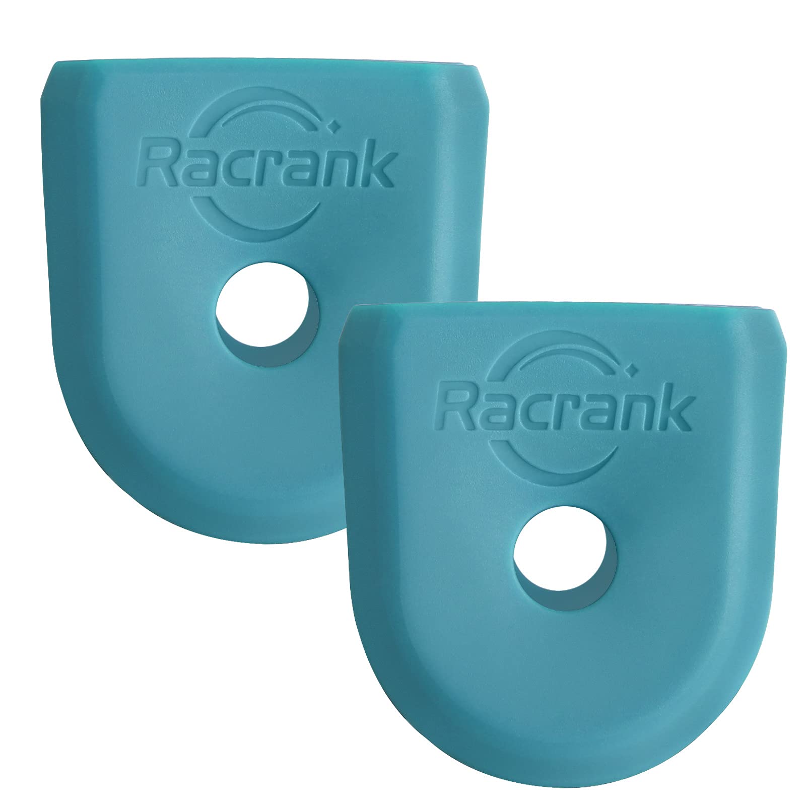 Racrank Universal Crank Boots, Crank Protectors for Bicycle Cranks, Crank Boot Protectors for Mountain Bike Road Bike, Pack of 2 - Turquoise