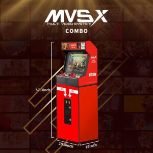 NEOGEO MVSX Arcade and Base with 50 Pre-Loaded SNK Retro Games, 17" Screen Home Entertainment Arcade