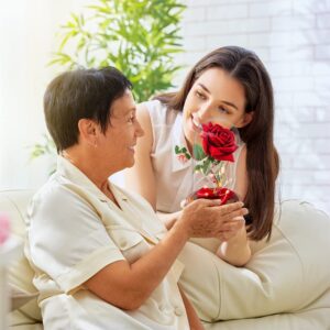 AGGUT Beauty and The Beast Rose,Forever Rose,Artificial Flower Gift Romantic Red Silk Rose,Flower in Glass Dome Women Gifts for Her,Wife,Mom,Valentines,Anniversary