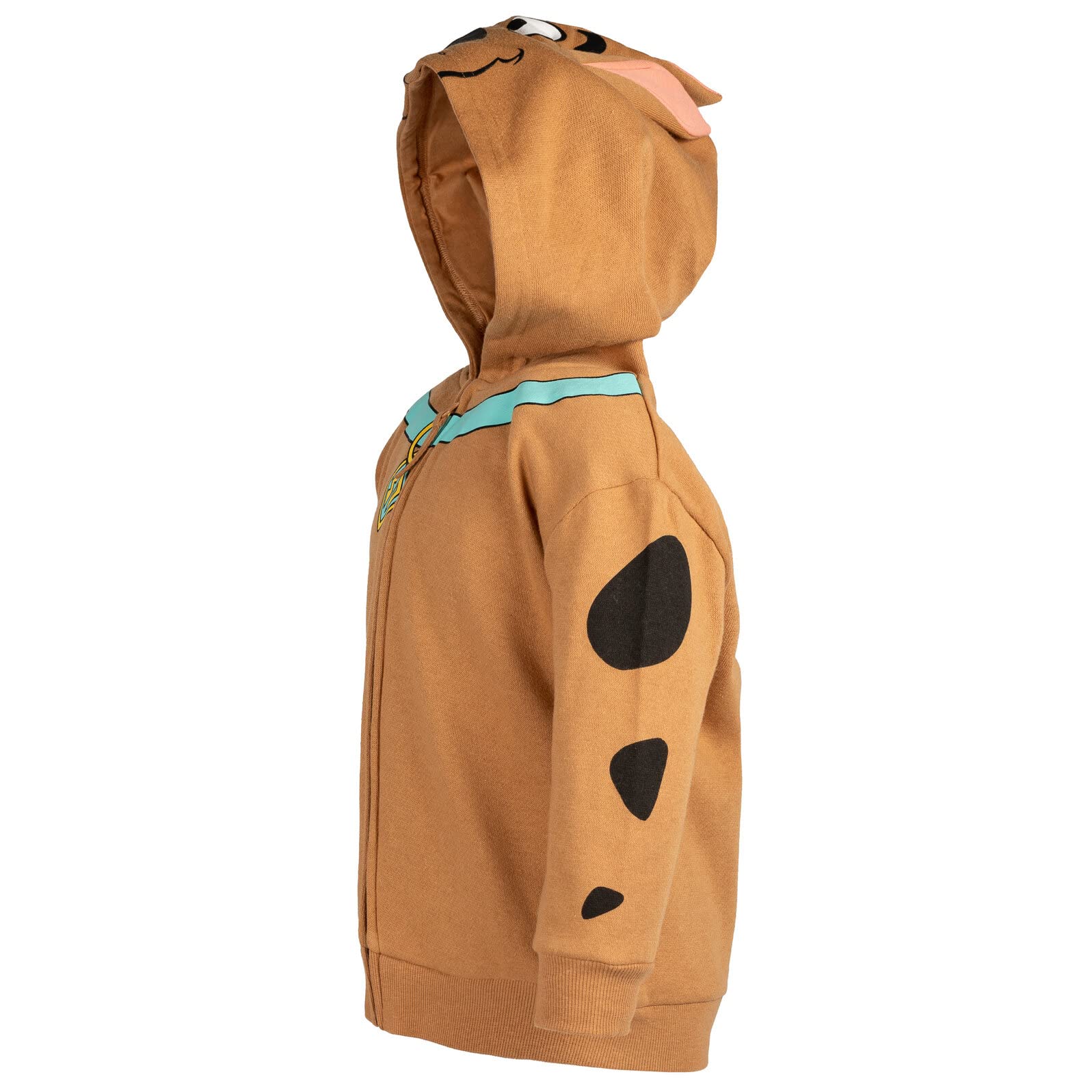 Scooby-Doo Toddler Boys Fleece Zip-Up Hoodie Brown 4T