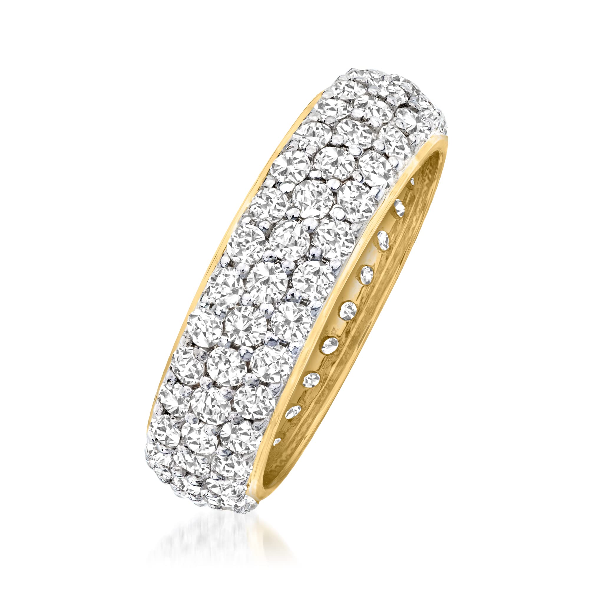 Ross-Simons Pave Diamond Eternity Band in 14kt Gold