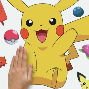 RoomMates RMK4821GM Pikachu Giant Peel and Stick Wall Decals