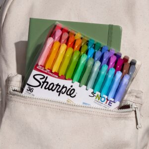 SHARPIE S-Note Creative Markers, Pastel Highlighters, Art Marker Set, Assorted Colors, Chisel Tip, 36 Count