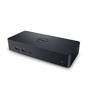 Dell Universal Dock - D6000S, Equipped with USB-C/USB-A PowerShare Options, Connect Upto Three 4K Displays, LED Indicator, Black