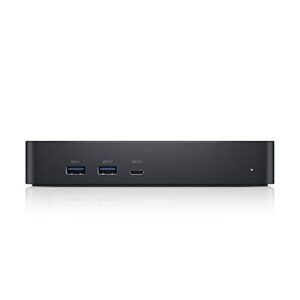 Dell Universal Dock - D6000S, Equipped with USB-C/USB-A PowerShare Options, Connect Upto Three 4K Displays, LED Indicator, Black