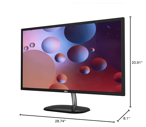 AOC Q32V3S 32" 2560x1440 2K QHD monitor, IPS Panel, 75Hz refresh rate for casual gaming, 103% sRGB Coverage, VESA, HDMI/DP Ports,Black