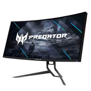 Acer Predator X34 Sbmiiphzx 34" 1900R Curved UWQHD (3440 x 1440) IPS Gaming Monitor | NVIDIA G-SYNC | NVIDIA Reflex Latency | Up to 180Hz | Up to 0.5ms | DCI-P3 98% | 400nit | DP & 2 x HDMI 2.0,Black