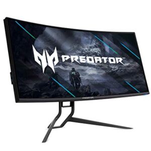 Acer Predator X34 Sbmiiphzx 34" 1900R Curved UWQHD (3440 x 1440) IPS Gaming Monitor | NVIDIA G-SYNC | NVIDIA Reflex Latency | Up to 180Hz | Up to 0.5ms | DCI-P3 98% | 400nit | DP & 2 x HDMI 2.0,Black