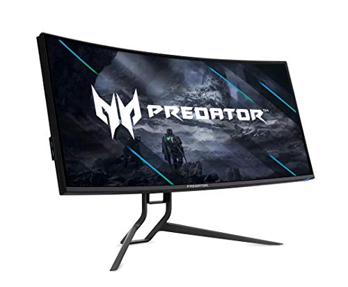 Acer Predator X34 Sbmiiphzx 34" 1900R Curved UWQHD (3440 x 1440) IPS Gaming Monitor | NVIDIA G-SYNC | NVIDIA Reflex Latency | Up to 180Hz | Up to 0.5ms | DCI-P3 98% | 400nit | DP & 2 x HDMI 2.0,Black