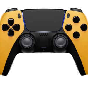 MODDEDZONE Wireless Controller for PS5 with Exclusive and Unique Designs Compatible with PlayStation 5 - The Ideal Christmas Gift for Gaming Enthusiasts - Expertly Crafted in USA Caution Yellow