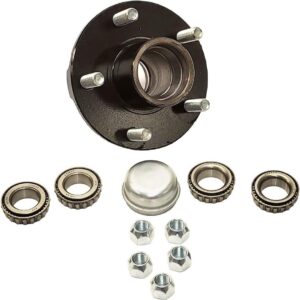 rigid hitch incorporated trailer hub kit (bt-150-f) 5 bolt on 4-1/2 inch circle - fits 1" and 1-1/16" spindle