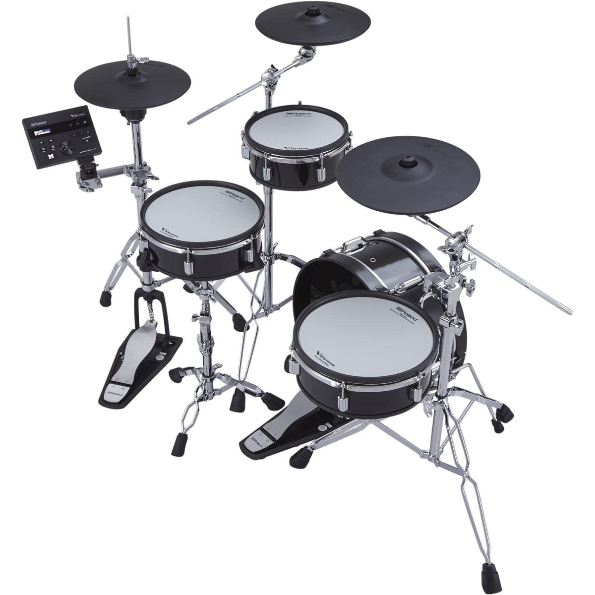 Roland V Streamlined Acoustic-Style Electronic Drum Kit with Shallow-Depth Shells and TD-07 Module (VAD103-1)