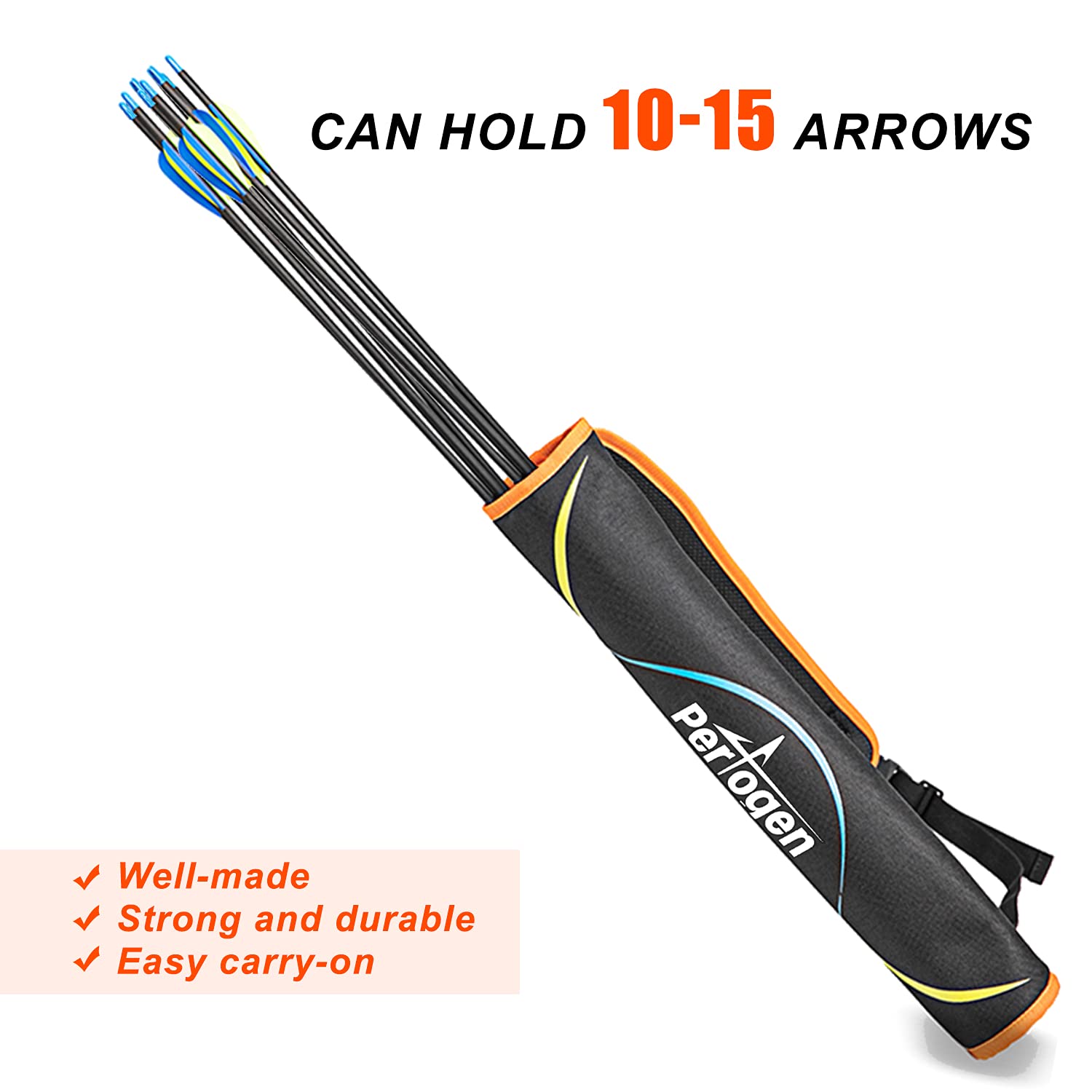 Perogen Youth Quiver,Archery Quiver,Arrow Quiver for Kids, Arrow Bag for Hunting,Waist Hanged Quiver