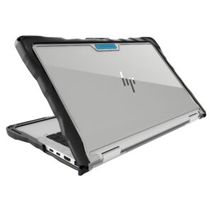 Gumdrop DropTech Laptop Case Fits HP EliteBook x360 1030 G7/G8 (2in1). (Does Not Fit Other G7/G8 Models)–Drop Tested, Rugged, Shockproof Bumpers for Reliable Device Protection– Black