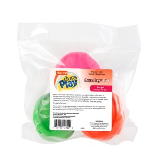 Hartz DuraPlay Ball Squeaky Latex Dog Toy, Neon Green, Neon Pink & Neon Orange, Large 3 Count Pack