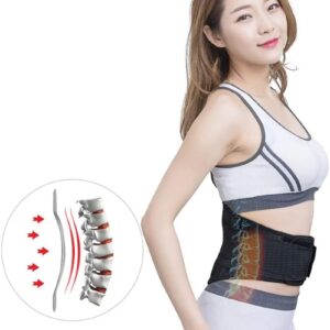 XMSM Lower Back Brace Back Support Belt with Adjustable Straps and Built-in Splints, Lumbar Belt for Pain Relief and Injury Prevention (Size : Medium)