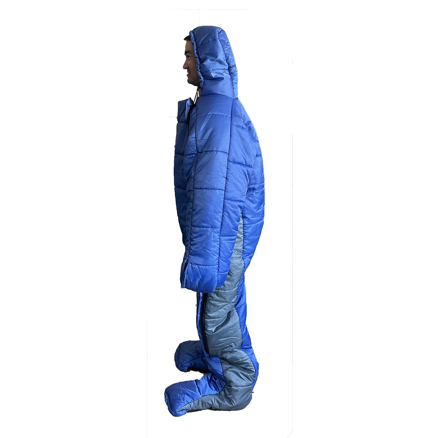 Gaorui Mummy Sleeping Bag Humanoid Sleeping Bag Outdoor Camping Sleeping Bag Winter Indoor Outdoor Portable Ultralight Warm Adult Windproof Sleeping Bag (Blue2#, L)