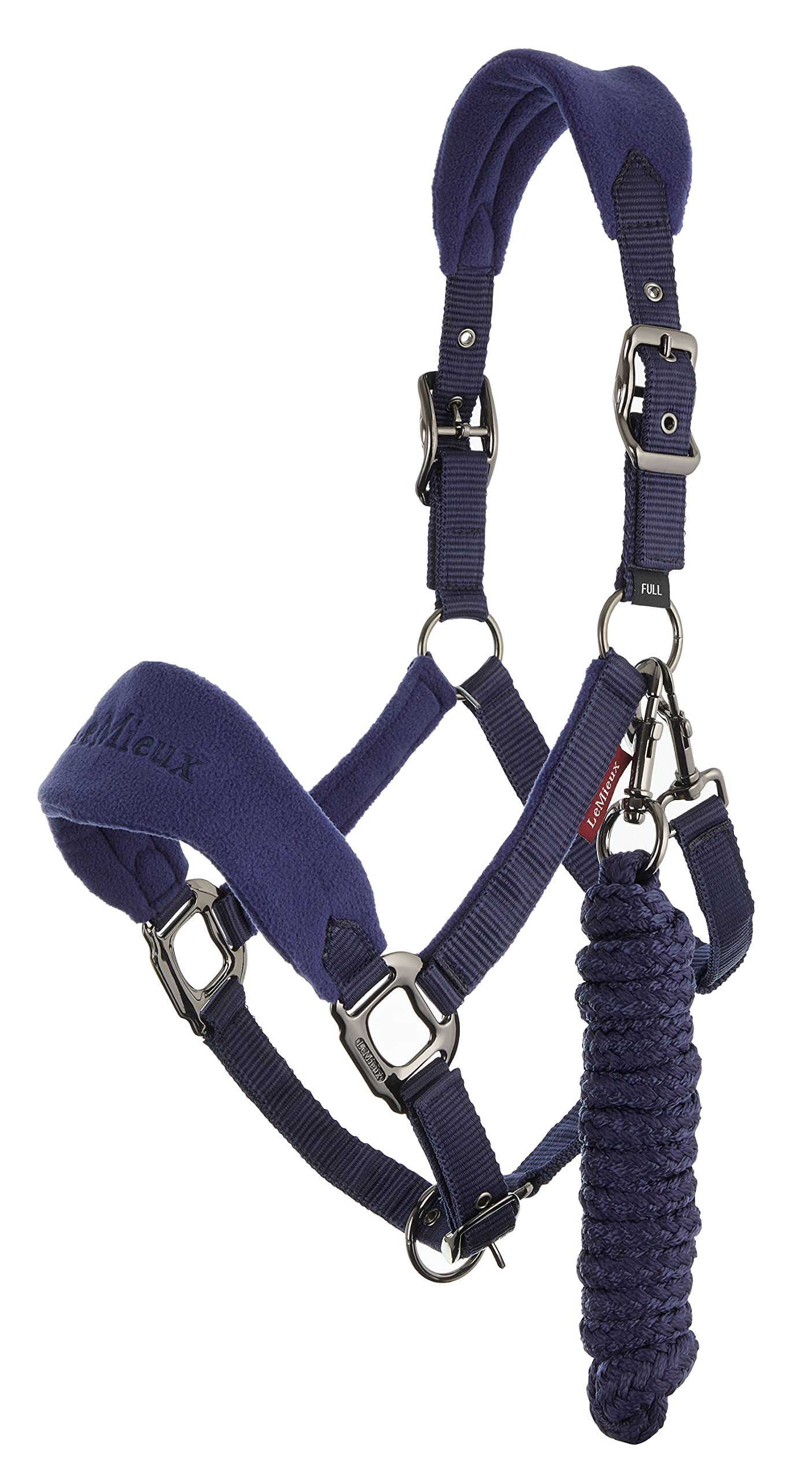 Lemieux Vogue Fleece Headcollar & Rope Royal Blue Extra-Full