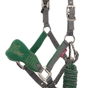 LeMieux Vogue Fleece Headcollar - Halter & Leadrope (Plum - X-Full)