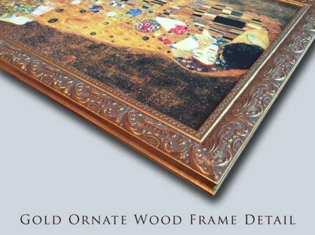 ArtDirect Hine, Lewis Wickes 24x19 Gold Ornate Framed Art Print with Double Matting Titled: Group in Front of Indian Orchard MFG Co