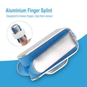 3 Sizes Aluminium Finger Hand, Thumb Stabilizer Lightweight Thumb Brace Support Thumb Sprains Recovery Injury Pain Bending Deformation