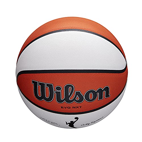 Wilson WNBA Official Game Ball, Indoor, Leather, Size: 6, Brown/White