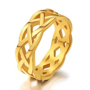 ChainsPro Nordic Rngs for Women Knot Rings Guard Engagement Ring