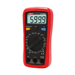 UNI-T Digital Multimeter Tester UT133B, AC DC Voltage Current Dmm Multimeter 6000 Counts NCV Measures Volt Amp Ohm Capacitance Continuity Buzzer Diode Test Battery Test, Palm Size Backlight Data Hold