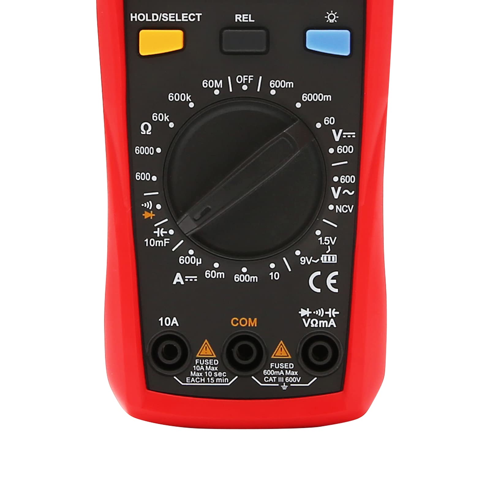 UNI-T Digital Multimeter Tester UT133B, AC DC Voltage Current Dmm Multimeter 6000 Counts NCV Measures Volt Amp Ohm Capacitance Continuity Buzzer Diode Test Battery Test, Palm Size Backlight Data Hold