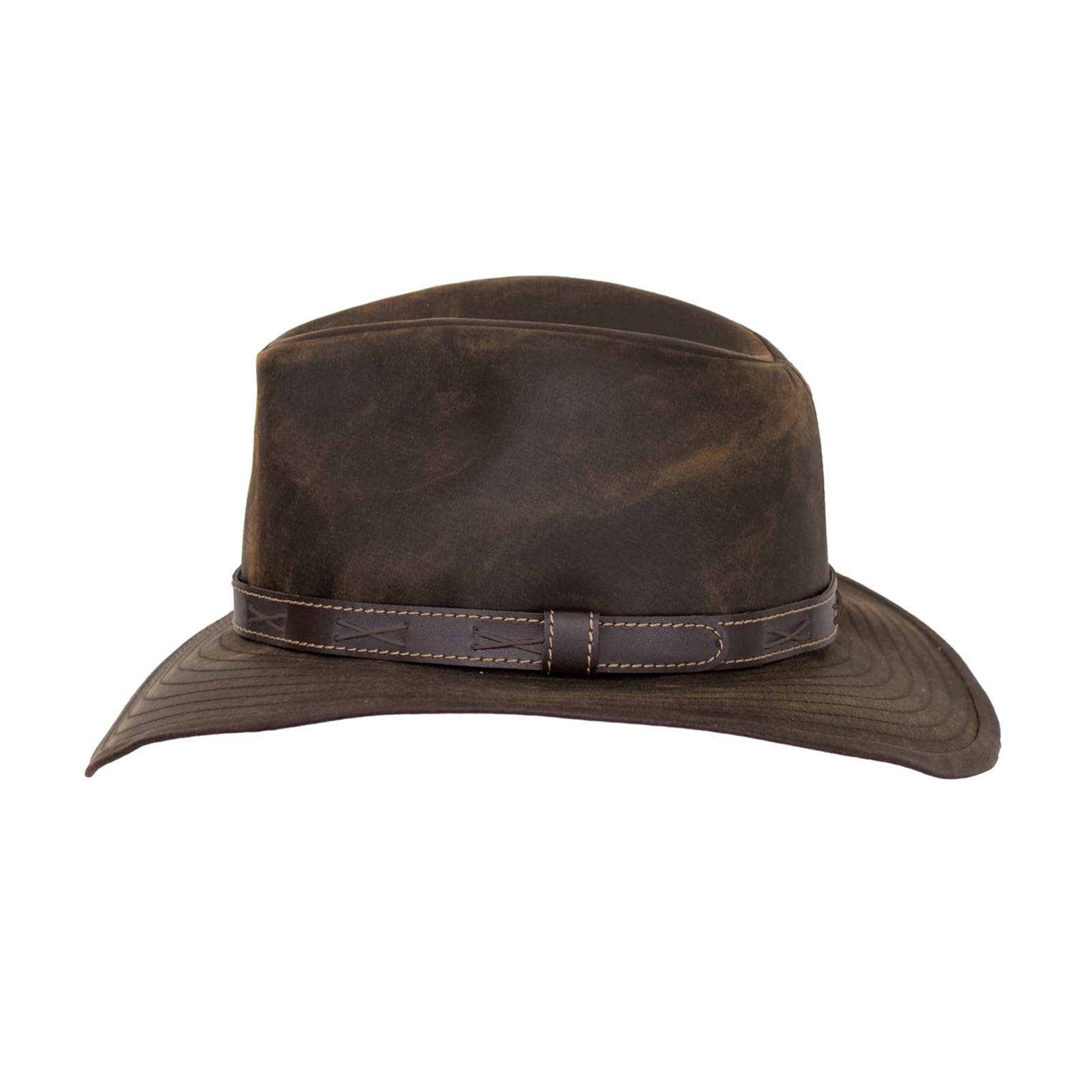 Outback Trading Durable Water-Resistant Western-Style Wide Brim Moonshine Canyonland Hat w/Moisture-Wicking Sweatband, Brown