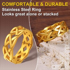 ChainsPro Nordic Rngs for Women Knot Rings Guard Engagement Ring