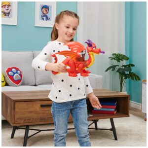 Paw Patrol, Rescue Knights Sparks The Dragon with Super Wings and Pup Claw Action Figures, Kids Toys for Ages 3 and up