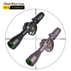 WestHunter Optics HD-S 4-16x44 SF Riflescopes, 30mm Tube Second Focal Plane Tactical Precision 1/10 MIL Shooting Scope | Black, Picatinny Shooting Kit A