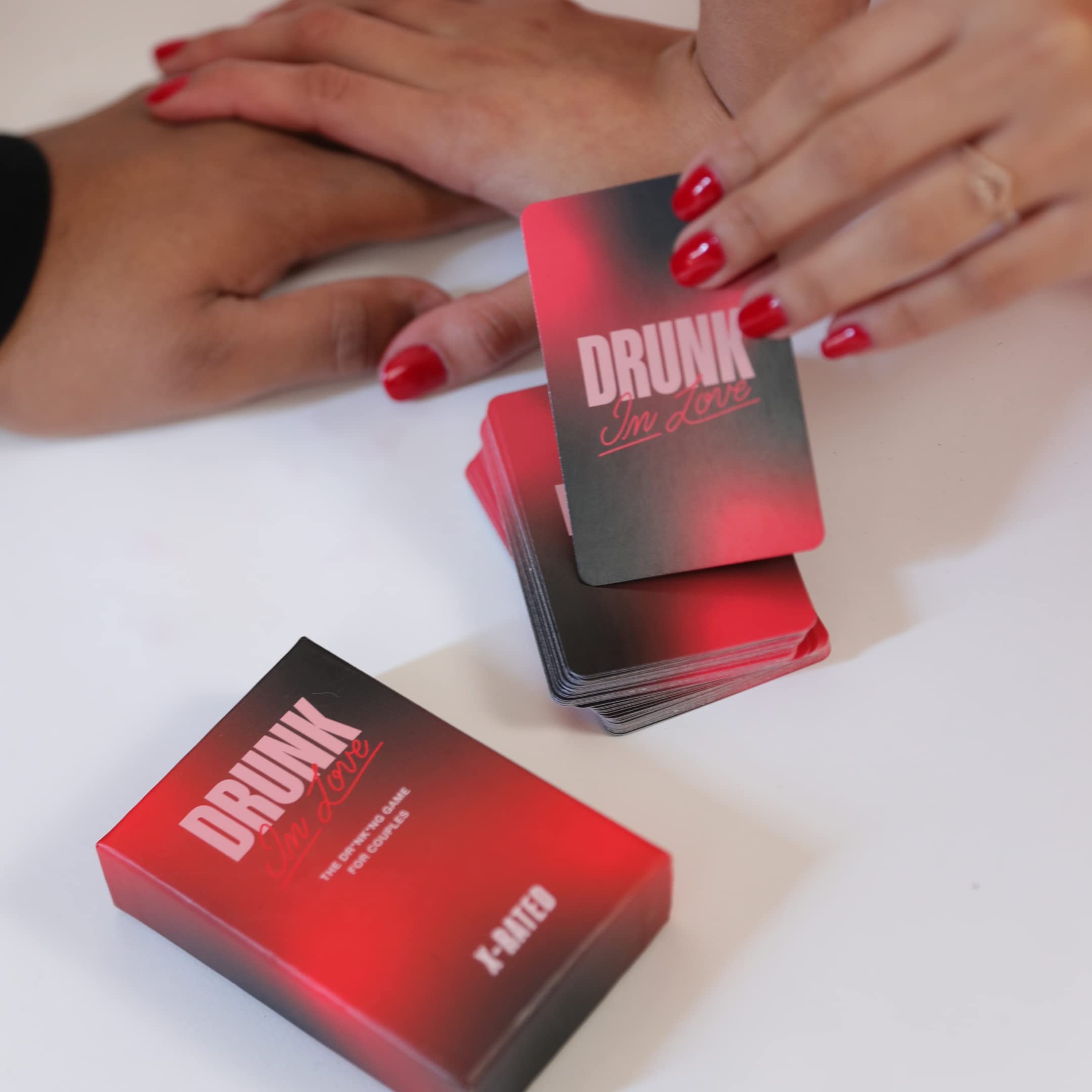 Drunk in Love Couples Drinking Card Game Fun Intimate Date Night Games Relationship Couples Games for Adults 50 Spicy Dare Cards Romantic Anniversary Party & Valentines Gifts