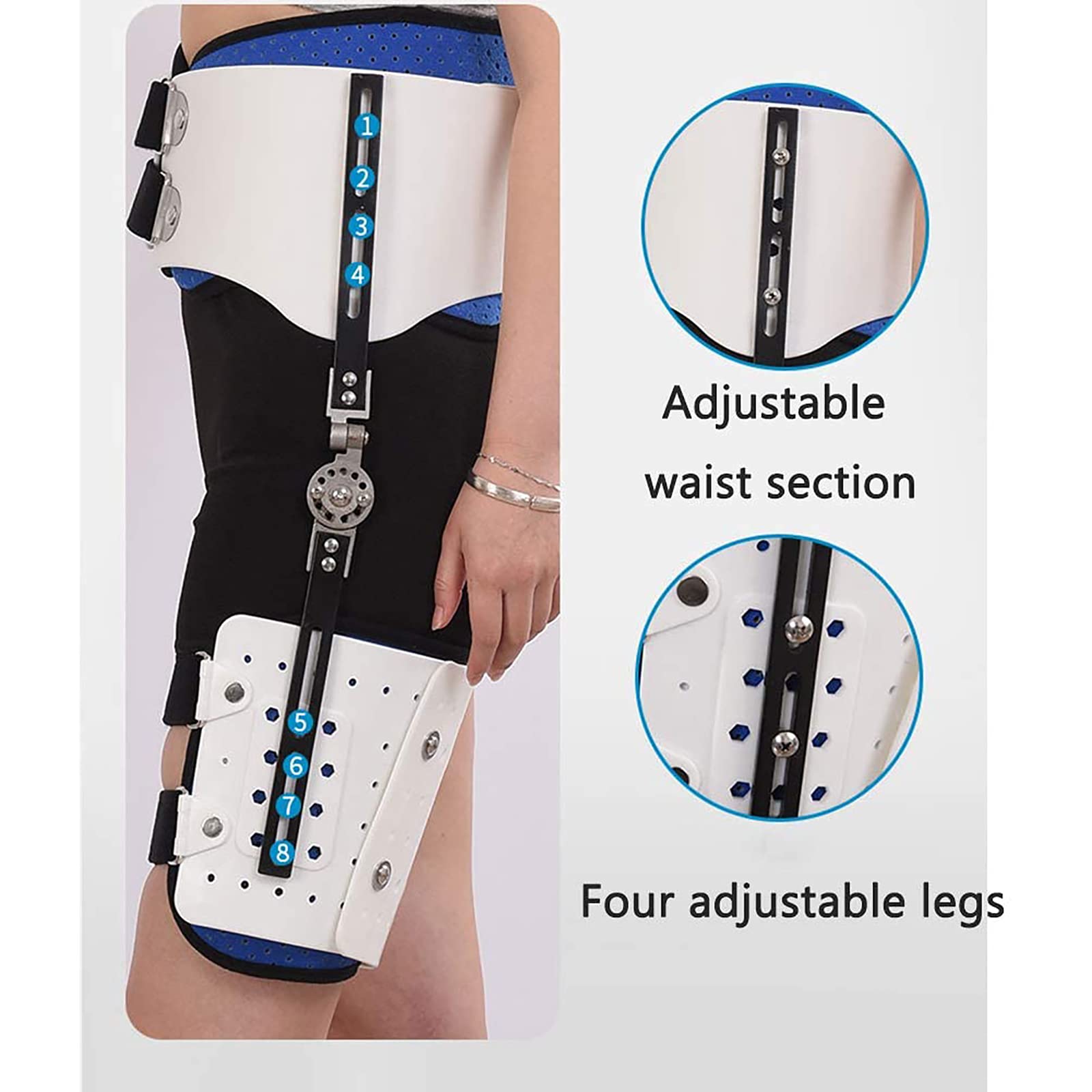 HDGRNCC Hip Bone Support Femoral Thigh Fracture Head Injury Rehabilitation Orthosis Stabilizer and Groin Extremely Comfortable Adjustable Support Frame