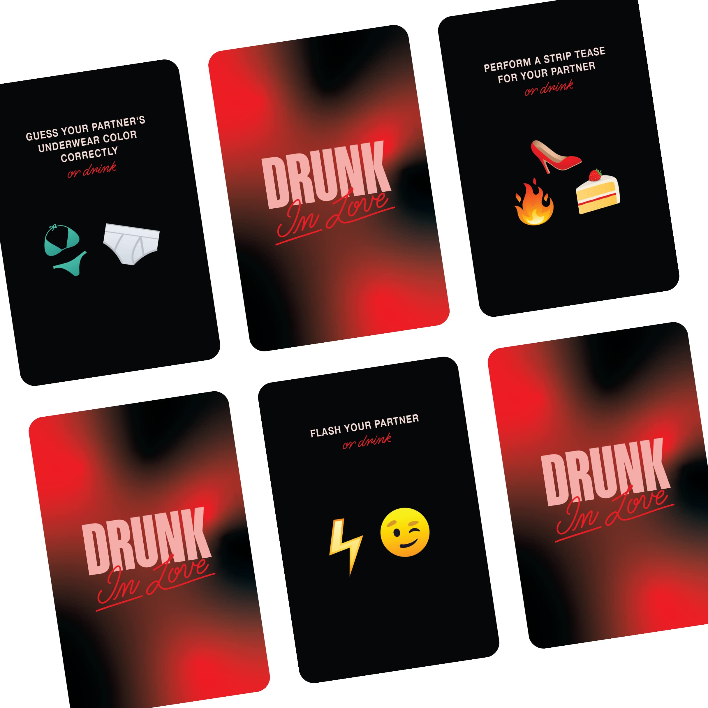 Drunk in Love Couples Drinking Card Game Fun Intimate Date Night Games Relationship Couples Games for Adults 50 Spicy Dare Cards Romantic Anniversary Party & Valentines Gifts