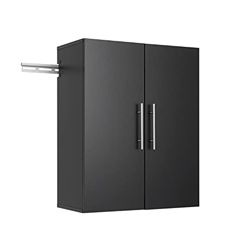 HangUps Upper Storage Cabinet, 24", Black