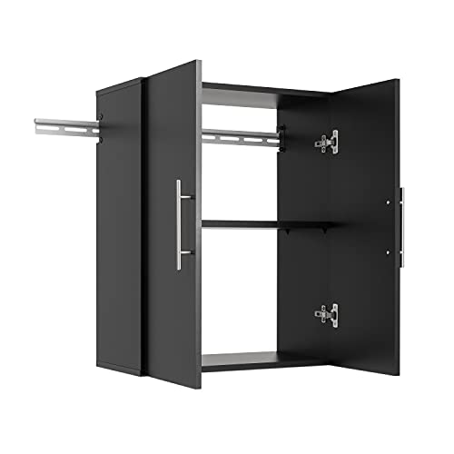 HangUps Upper Storage Cabinet, 24", Black