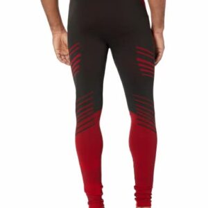 MeetHoo Men's Thermal Underwear Set Seamless Compression Base Layer Winter Gear Sports Long Johns Bottoms, Red, Large