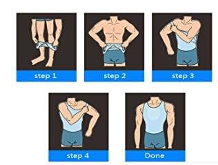 Henicepte Men Slimming Tummy Control Chest Compression Hide Gynecomastia Undershirt Shapewear White