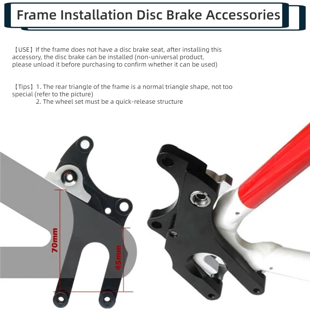 Bike Disc Brake Adapter Converter, Aluminum Alloy 126g Bike Disc Brake Conversion Upgrade Accessory Electric Modification Accessories