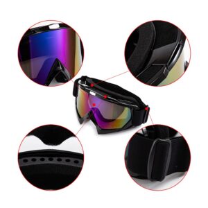 APEBAZY Motorcycle Goggles Snowboard Goggles Ski Goggles Dirt Bike Goggles for Men Women