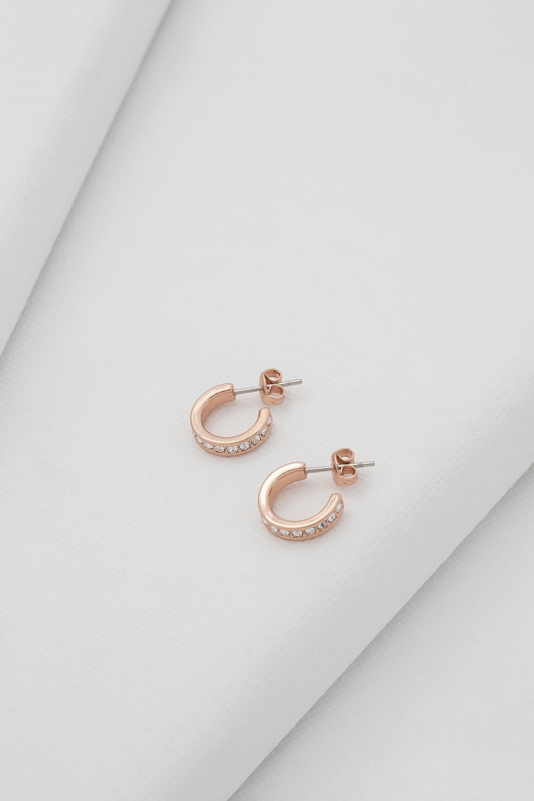 Ted Baker Seenita Nano Hoop Huggie Earrings - Rose Gold, Gold or Silver Tone Options