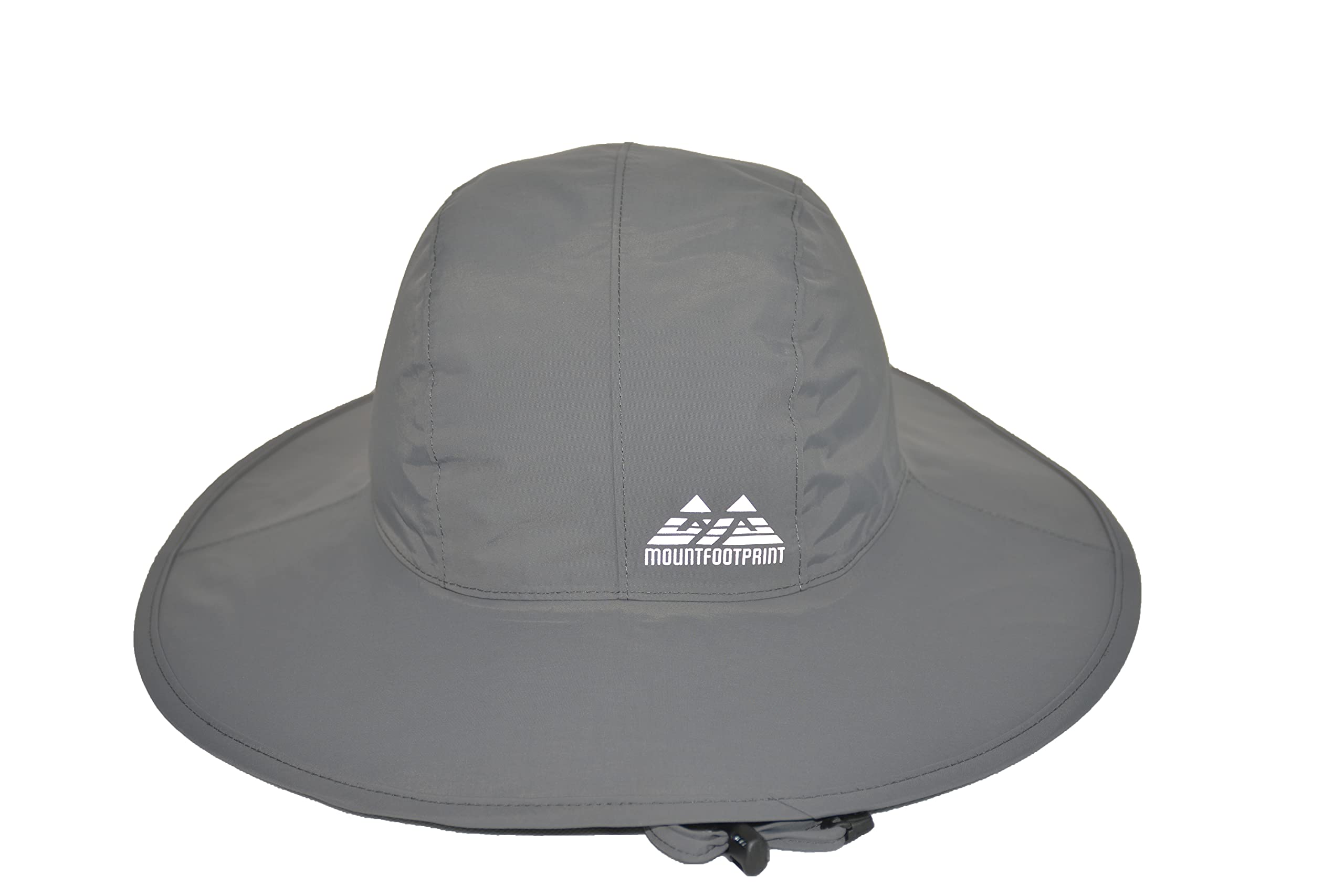 MOUNTFOOTPRINT Wide Brim Waterproof Bucket hat Sun Protection Fishing hat rain Hats Summer Unisex Water Resistant (Dark Gray)