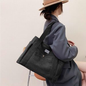 Tote Bag for Women Canvas Totes Purse Shoulder Handbag Top Handle Work Bags for Daily Leisure Shopping