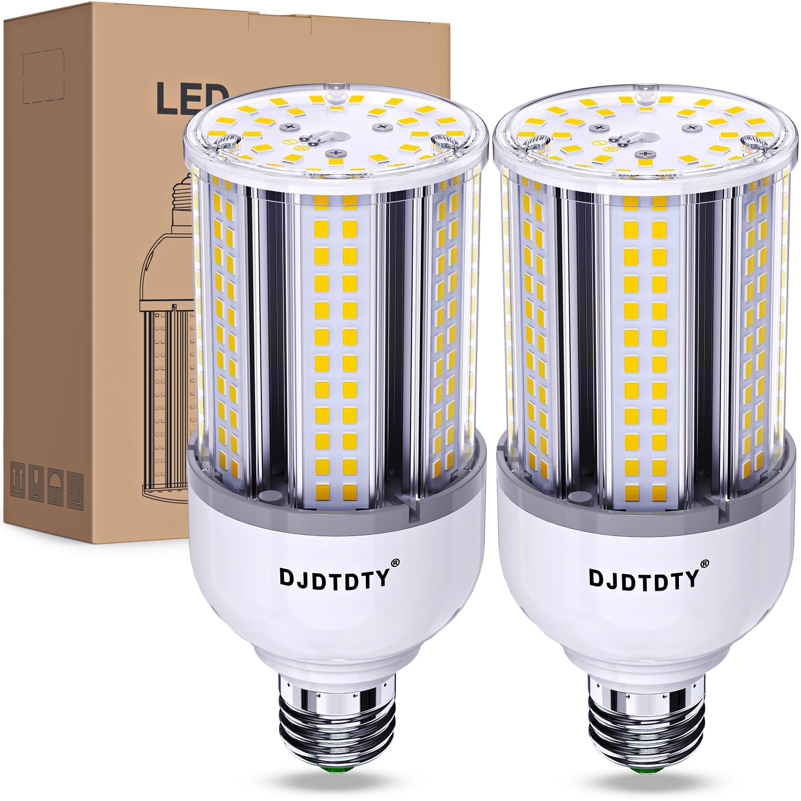 DJDTDTY Amazon High Brightness LED Light Bulb 2 Pack 30W-300W/LED Corn Bulb, 30 watt LED Corn Bulb, E26 Base, 5000K LED Bulb, Suitable for Garage Warehouse Workshop barn, Home Essential, etc. (30W)