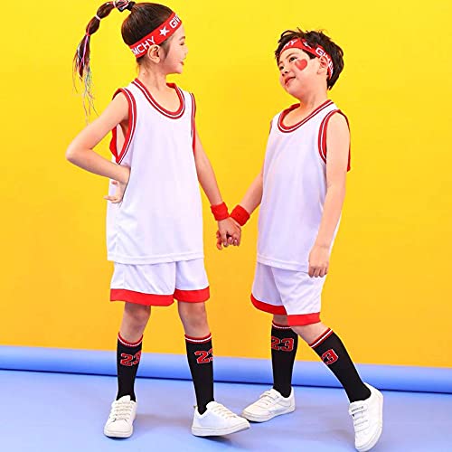 ZIFHKUP Elite Basketball Socks for Boys and Girls, Athletic Socks&Basketball Wristband, Sport Socks for Kids 6-13