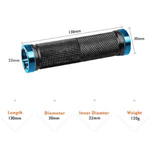 Bicycle Accessories Bicycle Handlebar Grips Skid-Proof MTB Road Cycling Hand Rest Rubber Lock On Bicycle Handlebars Grips Casing Sheath Cycling Part Bike Parts (Color : Blue, Size : A)